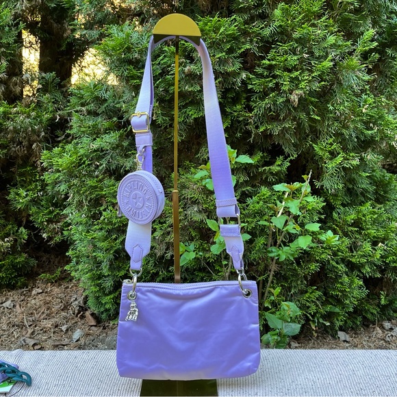 NWT - Kipling Kimmie Victoria Tang Convertible Crossbody Bag in VT Ice lavender - Picture 5 of 13
